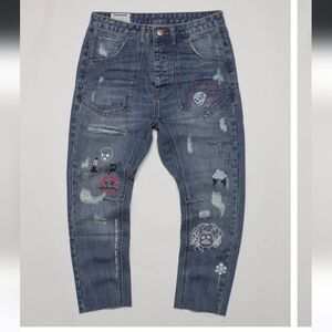 ONE TEASPOON TOUR DE FORCE MR EAGLES JEANS SIZE 32